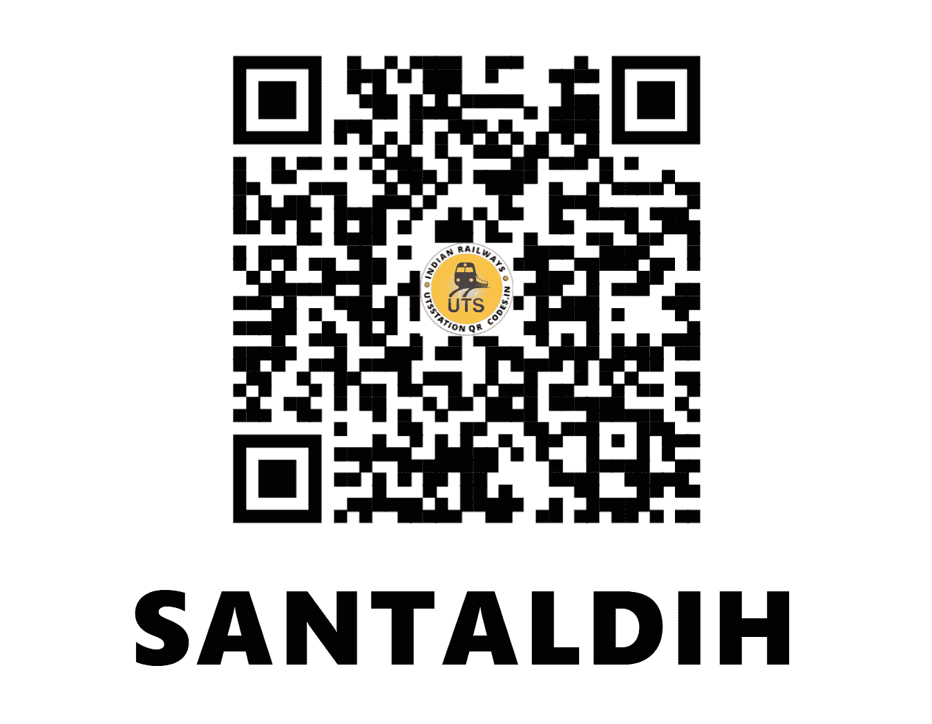 UTS QR Code for SANTALDIH - SNTD (SE - WEST BENGAL)